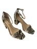 J. McLaughlin 100% Leather Snake Print Brown Tan Sandals Size 6 1/2 - photo 1
