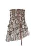 Elliatt 100% Polyester Floral Multi Color White Tan Cocktail Dress Size M - photo 7