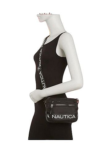 Nautica Black Nylon Crossbody Belt Bag Crossbody Bag (view 1)