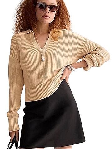 J.Crew Collared V-neck Pullover Sweater (view 1)