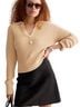J.Crew 100% Cotton Solid Tan Ivory Pullover Sweater Size XS - photo 1
