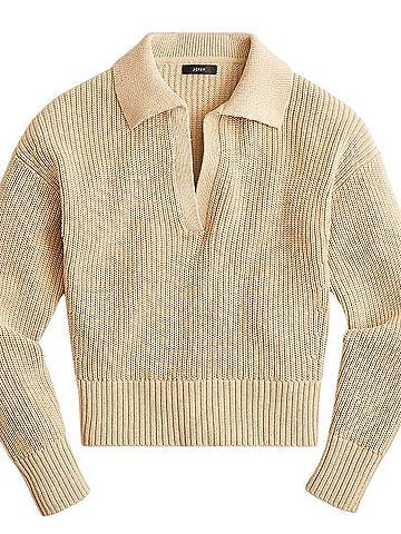 J.Crew Collared V-neck Pullover Sweater (view 2)
