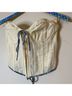 Guizio 100% Polyester 100% Cotton 5% Spandex Ivory Sleeveless Blouse Size S - photo 4