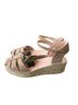 Macarena Collection 100% Suede Brown Tan Wedges Size EU 41 - photo 2