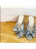 Loeffler Randall Silver Heels Size 6 - photo 3