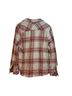 Natural Reflections 100% Cotton Plaid Red Ivory Long Sleeve Button-Down Shirt Size L - photo 2