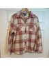 Natural Reflections 100% Cotton Plaid Red Ivory Long Sleeve Button-Down Shirt Size L - photo 4