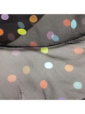Givenchy Givenchy Polka Dot Ruffled Midi Dress in Black Silk (view 1)