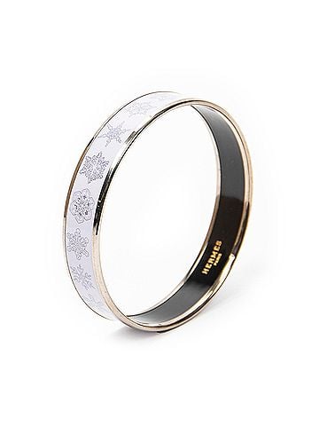 Hermes Leather Goods Enamel Bangle MM (view 1)