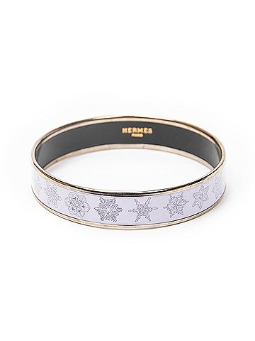 Hermes Leather Goods Enamel Bangle MM (view 2)