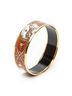 Hermes Leather Goods Red Enamel Bangle MM One size - photo 1