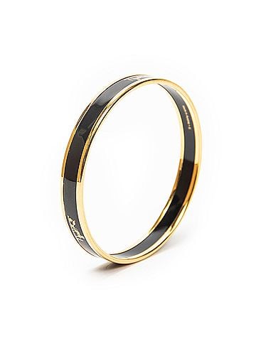 Hermes Leather Goods Enamel Bangle PM (view 1)
