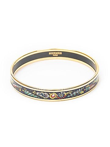 Hermes Leather Goods Enamel Bangle PM (view 2)