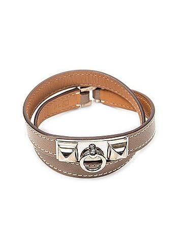 Hermes Leather Goods Rivale Double Tour Bracelet M (view 1)