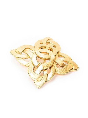 Chanel CC Cross Heart Brooch (view 2)