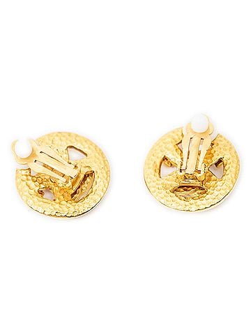 Chanel CC Round Clip On Earrings (view 2)