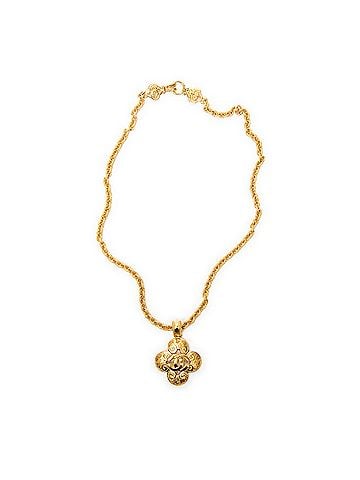 Chanel CC Clover Pendant Necklace (view 1)