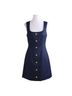 J.Crew Solid Blue Wool Dress Size 4 - photo 1