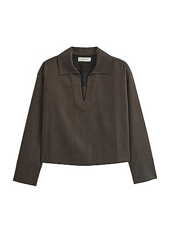 Everlane Overshirt In Tailor Twill Long Sleeve Blouse (view 1)