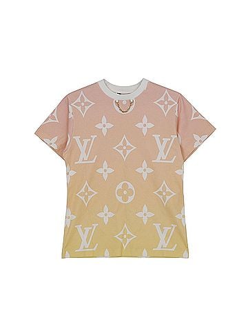 Louis Vuitton Size Logo Chain Decoration Short Sleeve T-shirt (view 1)