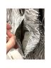 Samuel Dong Graphic Gray Tan Coat Size S - photo 5
