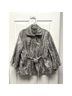 Samuel Dong Graphic Gray Tan Coat Size S - photo 8