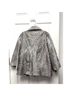 Samuel Dong Graphic Gray Tan Coat Size S - photo 9