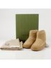 Gucci 100% Leather Brown Gg Ankle Boots Size EU 37 - photo 1