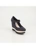 Prada 100% Leather Blue Strap Platform Pumps Size EU 39 - photo 2