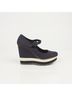 Prada 100% Leather Blue Strap Platform Pumps Size EU 39 - photo 3