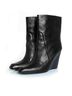 Alexander Wang 100% Leather Black alexanderwang hidden platform ankle boots Size EU 38 - photo 1