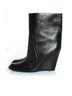 Alexander Wang 100% Leather Black alexanderwang hidden platform ankle boots Size EU 38 - photo 2