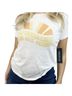 Wildfox 100% Cotton Graphic White T-Shirt Size XS - photo 1