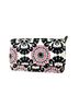 Thirty-One Floral Pink Black Wallet One size - photo 1
