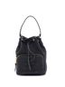 Prada 100% Canvas Plain Black Logo Drawstring Bucket Bag Canvas One size - photo 1