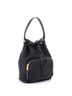 Prada 100% Canvas Plain Black Logo Drawstring Bucket Bag Canvas One size - photo 3