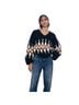 Zara Jacquard Blue Ivory Casual Sweaters Size S - photo 1