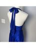 Cache 100% Silk Solid Blue Cocktail Dress Size 2 - photo 5