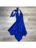 Cache 100% Silk Solid Blue Cocktail Dress Size 2 - photo 9