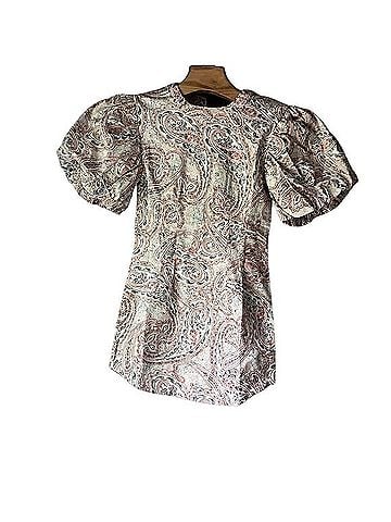 Olivaceous Puff-Sleeve Floral Mini Dress Casual Dress (view 1)
