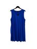 Worthington 100% Polyester 95% Viscose 5% Spandex Solid Blue Casual Dress Size XL - photo 1