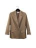 ASOS 100% Polyester Solid Tan Blazer Size 4 - photo 5