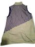 Ralph Lauren 100% Polyester Checkered-gingham Blue Green Sleeveless Top Size M - photo 2