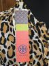 Tory Burch 100% Cotton Animal Print Tan Black Long Sleeve Button-Down Shirt Size 10 - photo 8