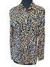 Tory Burch 100% Cotton Animal Print Tan Black Long Sleeve Button-Down Shirt Size 10 - photo 1