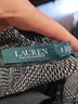 Ralph Lauren 100% Polyester Print Black Gray Long Sleeve Blouse Size S - photo 3