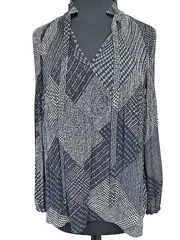 Ralph Lauren Necktie Georgette Blouse Long Sleeve Blouse (view 1)