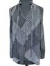 Ralph Lauren 100% Polyester Print Black Gray Long Sleeve Blouse Size S - photo 1