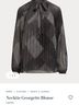 Ralph Lauren 100% Polyester Print Black Gray Long Sleeve Blouse Size S - photo 10