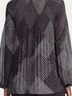 Ralph Lauren 100% Polyester Print Black Gray Long Sleeve Blouse Size S - photo 8